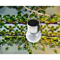 Flector Garten LED-Solar-Pendelleuchte mit Aufhängung warmweiß