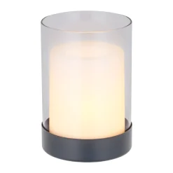 Flector Garten LED-Solar-Tischleuchte Nordic schwarz