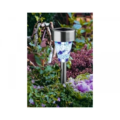 Flector Garten Solarleuchte Mosaikstick blau