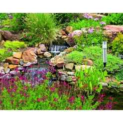 Flector Garten Solar-Wegeleuchte als Erdspieß Edelstahl