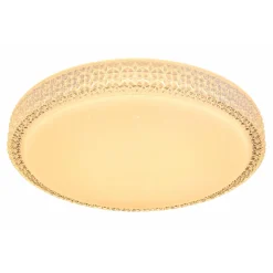 Flector LED-Deckenleuchte Clarice mit Kristallrand