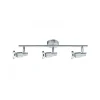 Flector LED-Spotserie Mattea 3 Spots silber