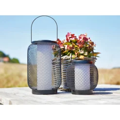 Flector Solar-Laterne Kea inkl Flammeneffekt schwarz Metall