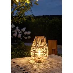 Flector Solar-Laterne Sumeria inkl Leuchtmittel naturfarben Jute