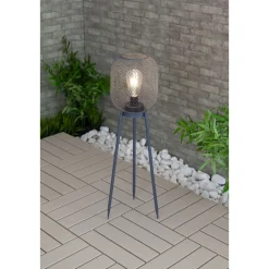 Flector Solar-Laterne Urban Nova 2in1 grau Metall warmweiße LED