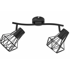 Flector Spotserie Tabea 2-flg schwarz 28,5 x 18 x 18 cm