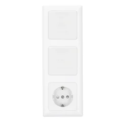 Flector Steckdose mit Kindersicherung mattweiß