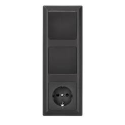 Flector Steckdose mit Kindersicherung anthrazit