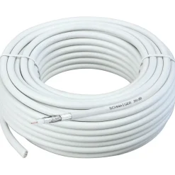 Flector Technik SAT-Koaxialkabel weiß 30 m