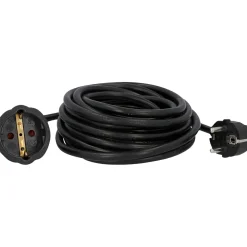 Flector Technik Schuko-Verlängerung schwarz 5 m