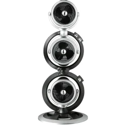 Flector Technik Standventilator Triple schwarz