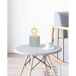 Flector Tischleuchte Cemento 10 x 10 cm rund