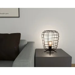 Flector Tischleuchte Faraday Metall Schwarz