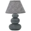Flector Tischleuchte Steinoptik grau