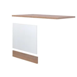 Flex-Well Geschirrspülerblenden-Set „Samoa“, 3-teilig, weiß/Sonoma Eiche