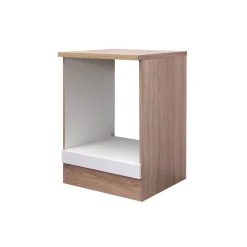 Flex-Well Herdumbauschrank „Samoa“, 60x85x60 cm, weiß/Sonoma Eiche