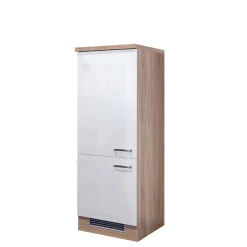 Flex-Well Küchen-Geräteumbauschrank „Valero“, 60x162x60 cm, weiß/Sonoma Eiche