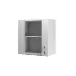 Flex-Well Küchen-Glasoberschrank „Wito“, 50x54,8x32 cm, weiß