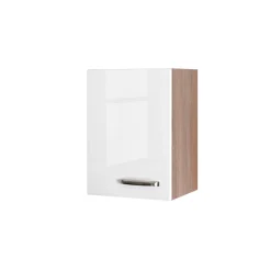 Flex-Well Küchenoberschrank „Valero“, 40x54,8x32 cm, weiß/Sonoma Eiche