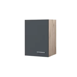 Flex-Well Küchenoberschrank „Tiago“, 40x54,8x32 cm, basaltgrau/San Remo Eiche