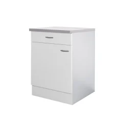 Flex-Well Küchenunterschrank „Wito“, 60x85x60 cm, weiß