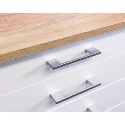 Flex-Well Küchenunterschrank „Samoa“, 50x85x60 cm, weiß/Sonoma Eiche