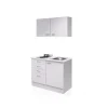 Flex-Well Miniküche „WITO 501-000“, 100x60 cm, weiß