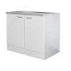 Flex-Well Spülenunterschrank „Wito“, 100x82,2x57,1 cm, weiß, inkl. Spüle