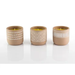 Flower Power Citronellakerze DURO im Terracottatöpfchen 10x10 cm