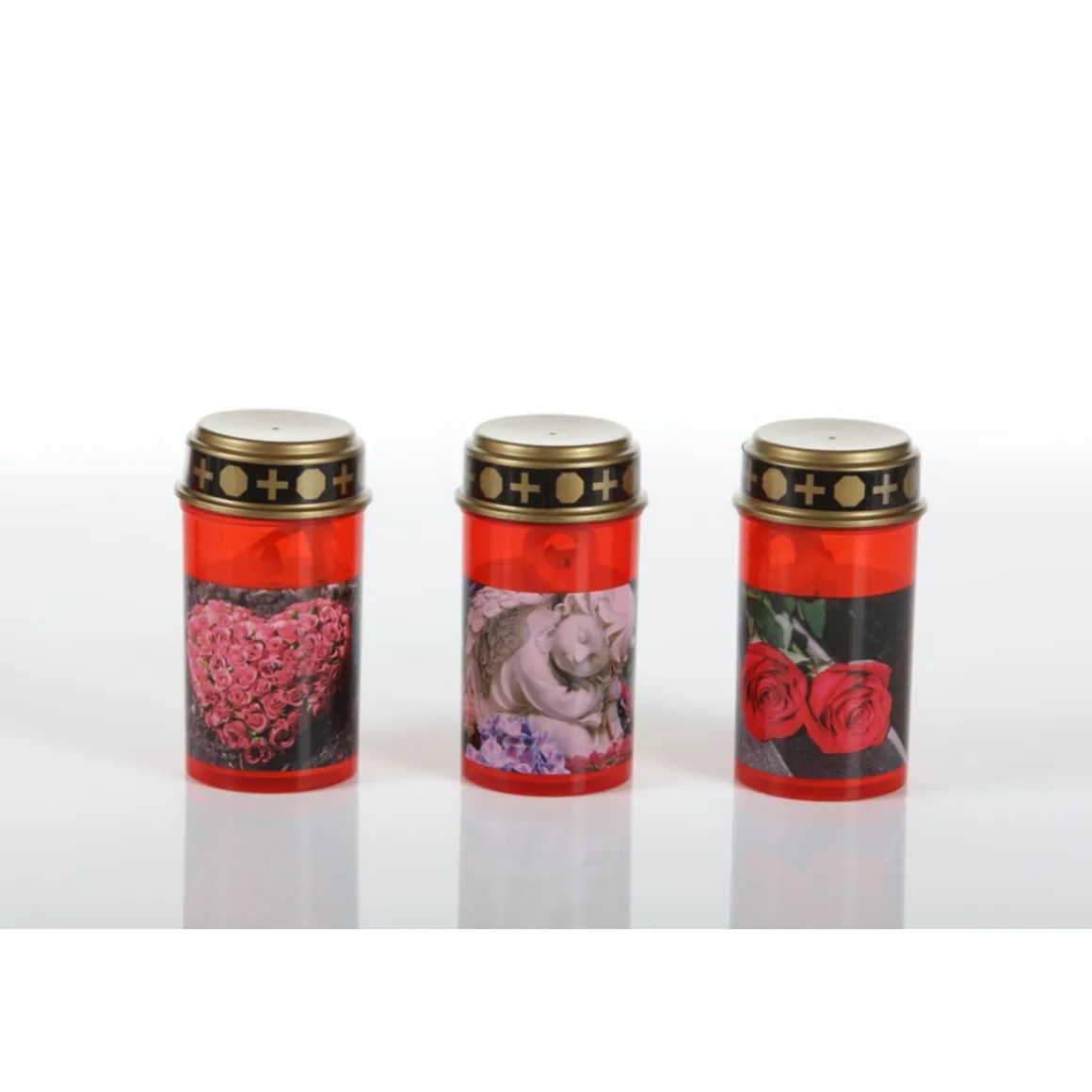 Flower Power LED Outdoor Grablampe mit Dorn TUMBA RED 7 x 13 cm Kunststoff