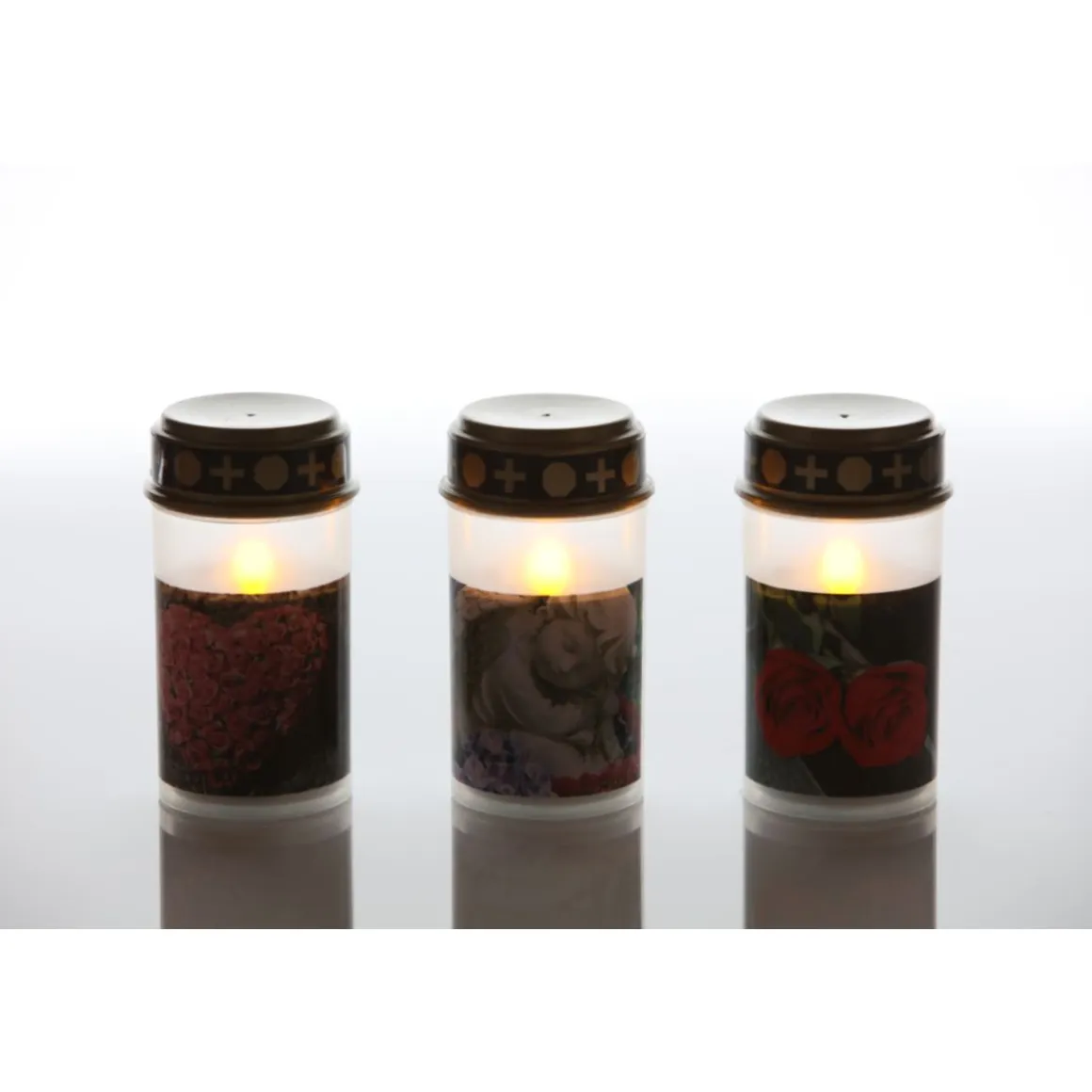 Flower Power LED Outdoor Grablampe mit Dorn TUMBA WHITE 7 x 13 cm Kunststoff