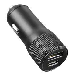 Fontastic KFZ-Ladeadapter Dual Port Alo 30 Watt grau