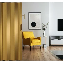 FORTE Kunststoff-Falttür Luciana B 88,5 x H 202 cm Eiche hell