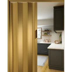 FORTE Kunststoff-Falttür Luciana B 88,5 x H 202 cm Eiche hell