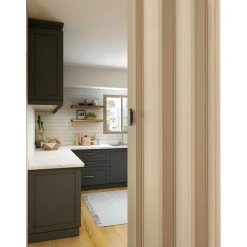 FORTE Kunststoff-Falttür Luciana B 88,5 x H 202 cm Esche holz 3 D