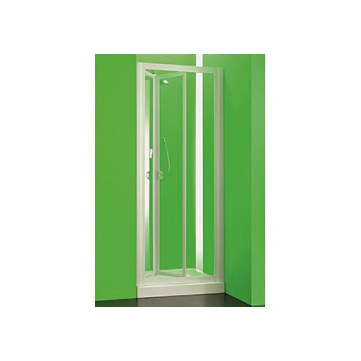 FORTE Nischendusche Klappsystem Domino 76 - 81 cm Duschwand