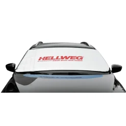 Frontscheibenabdeckung mit Hellweg-Logo 200 x 70 cm