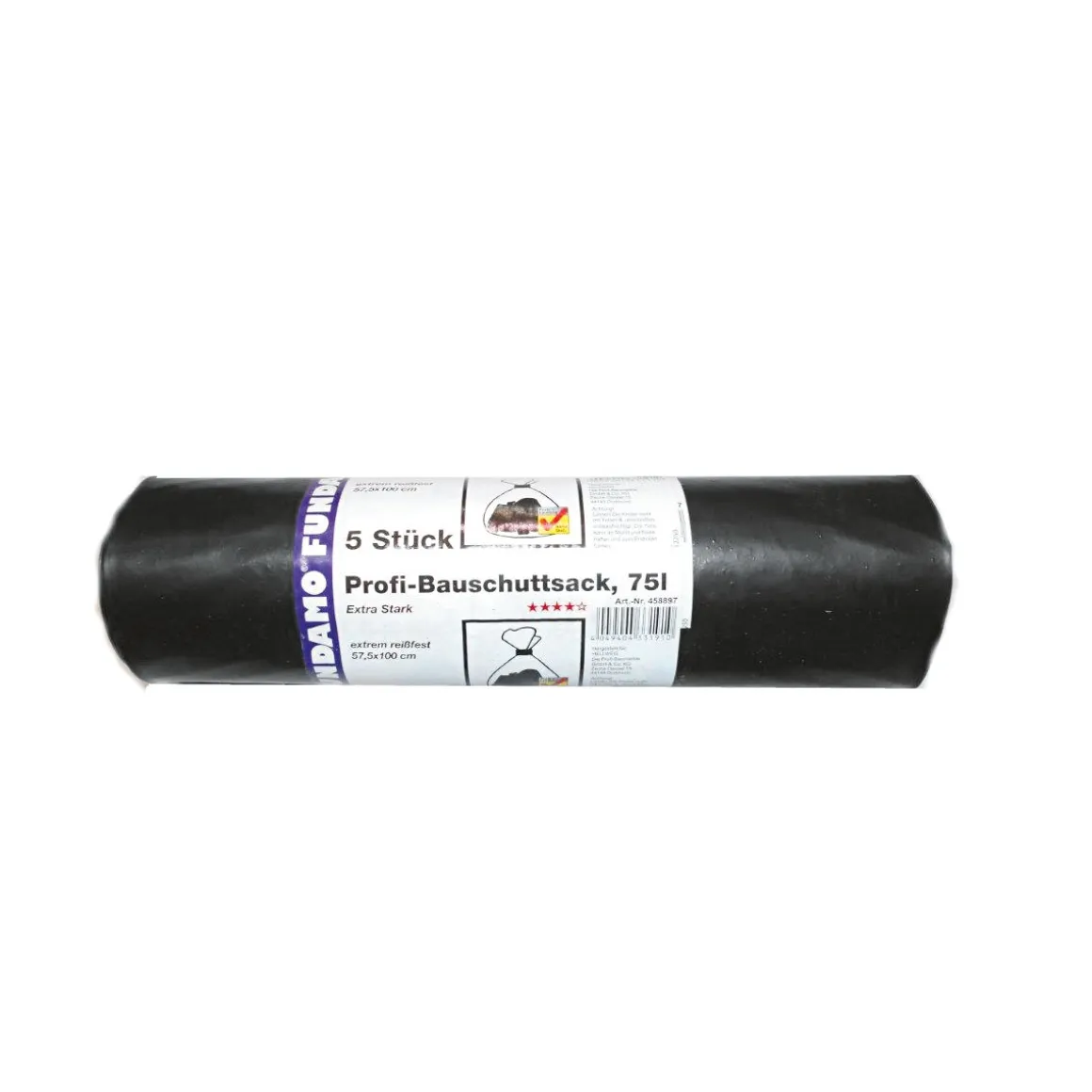 Fundamo Bauschuttsack Profi 75 L 575 x 1000 mm 5 Stück