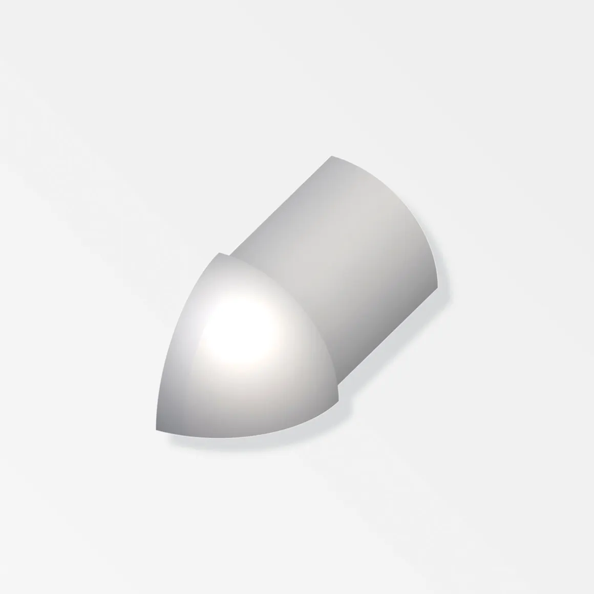 Fundamo Viertelkreis-Außeneck 10 mm Edelstahl