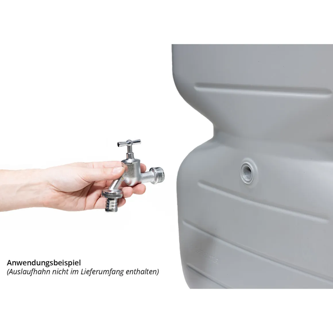 Garantia Gartentank Cubus 1000 Liter betongrau