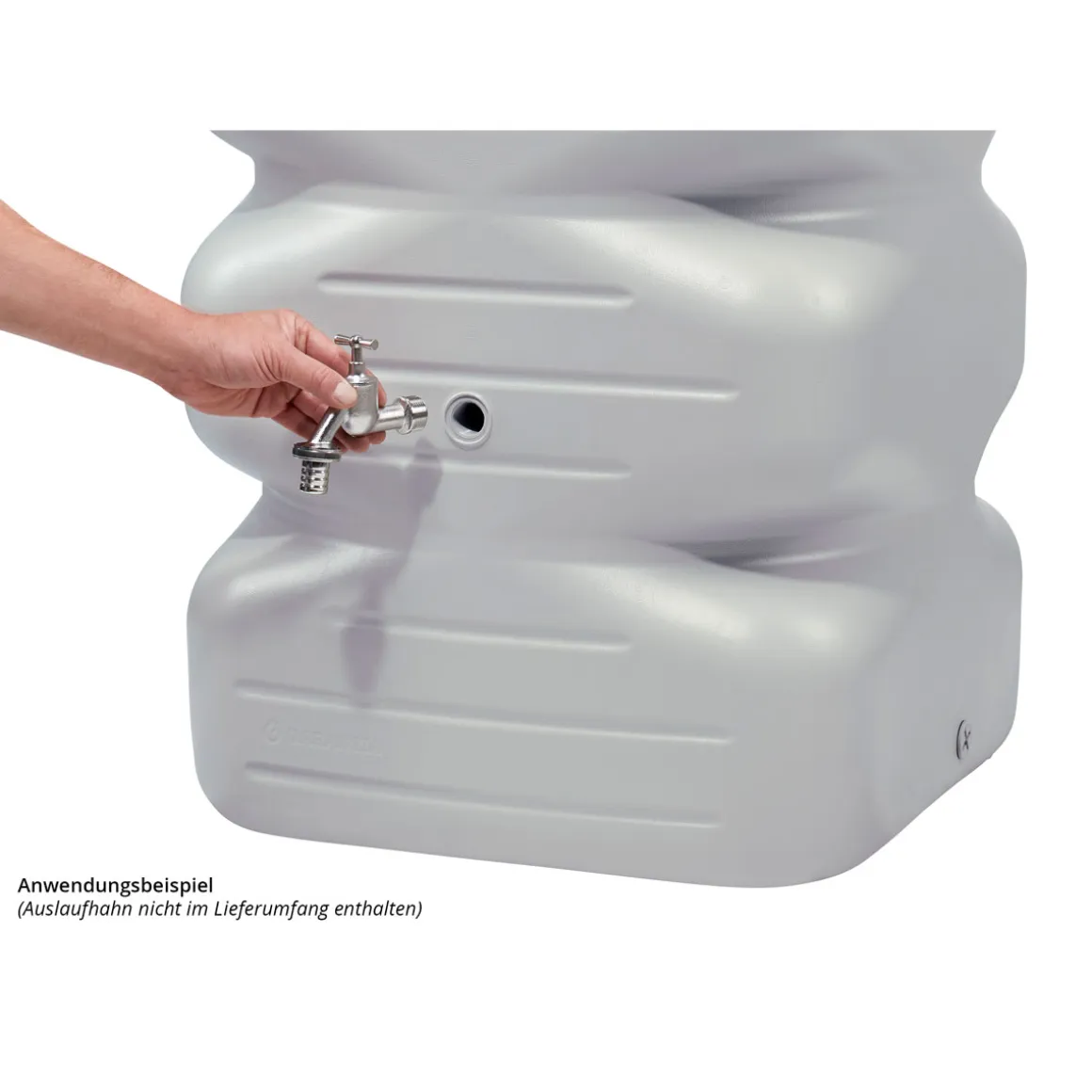 Garantia Gartentank Cubus 340 Liter betongrau