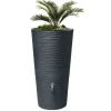 Garantia Regentonne Natura 2in1 210 Liter graphite grey inkl. Pflanzschale
