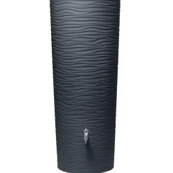 Garantia Regentonne Natura 2in1 350 Liter graphite grey inkl. Pflanzschale