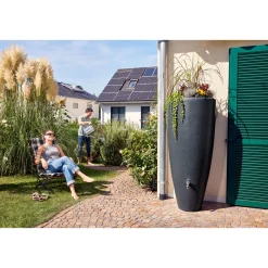 Garantia Wasserbehälter 2in1 300 Liter graphite grey inkl. Pflanzschale