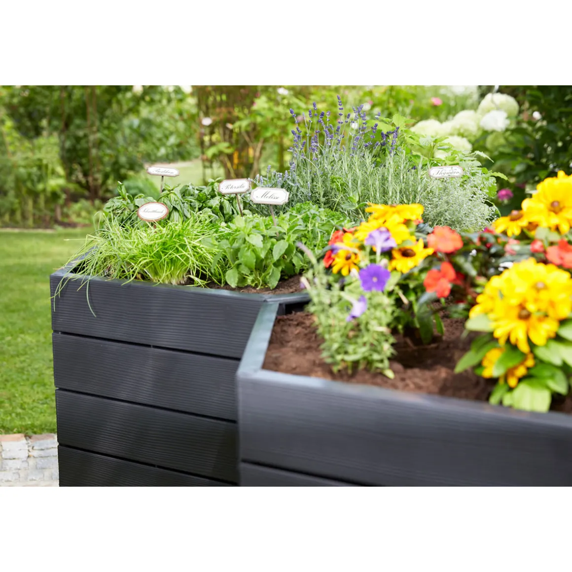 Garantia Hochbeet ERGO L 75 Wood inkl FLORA