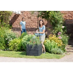 Garantia Hochbeet ERGO QUADRO S 50 Stone inkl FLORA