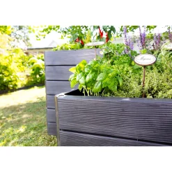 Garantia Hochbeet ERGO QUADRO L 75 Wood inkl FLORA