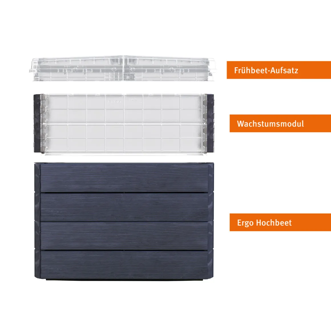 Garantia Hochbeet ERGO QUADRO TurboPlus M 85 Wood inkl FLORA