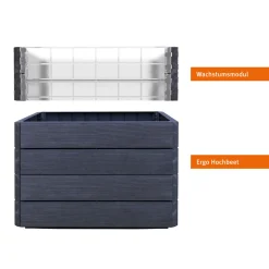 Garantia Hochbeet ERGO QUADRO Turbo L 75 Wood inkl FLORA