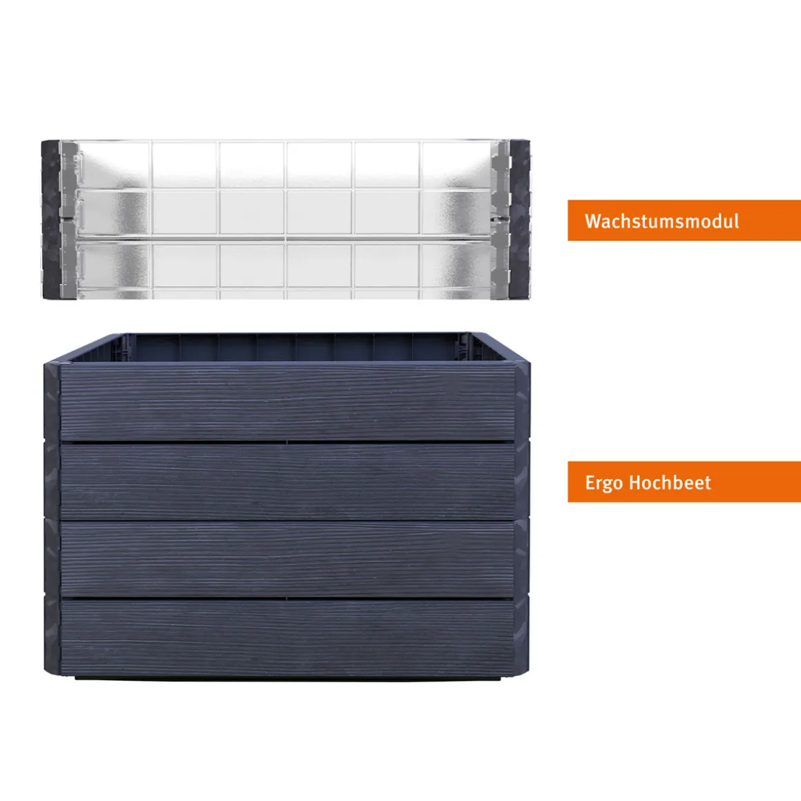 Garantia Hochbeet ERGO QUADRO Turbo L 75 Wood inkl FLORA